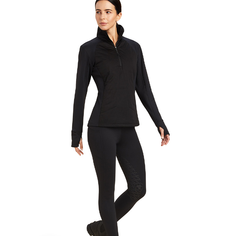 Oberteil Venture 1/2-Zip Schwarz