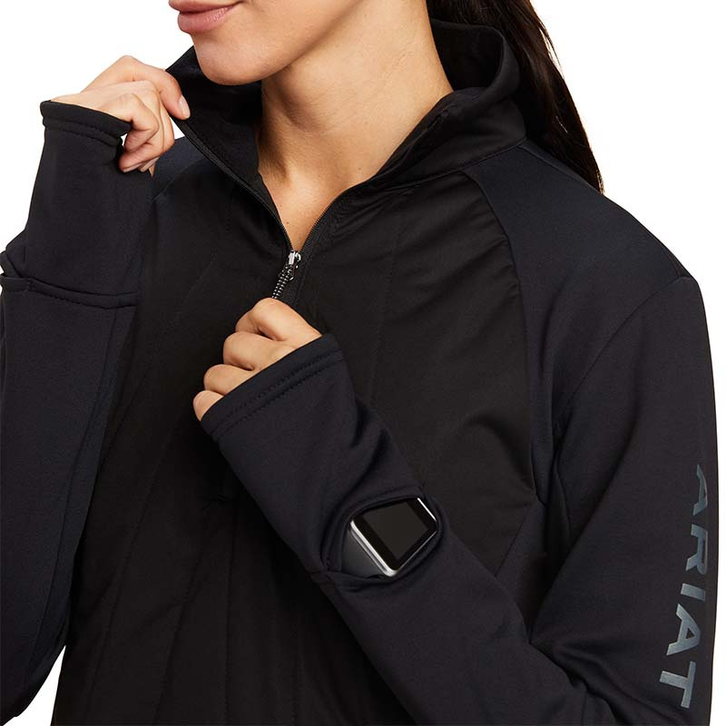 Oberteil Venture 1/2-Zip Schwarz