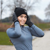 Funktions-T-Shirt Jemma 1/2 Zip Hellgrau Funktions-T-Shirt Jemma 1/2 Zip Hellgrau