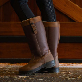 Gefütterte Stallstiefel Winter Braun Gefütterte Stallstiefel Winter Braun