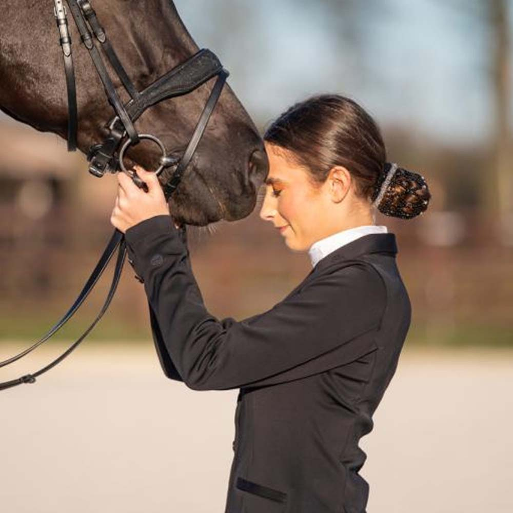 Haargummi Saylene Crystals Silber