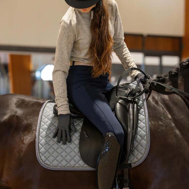 Reithandschuhe Saline Reflective Schwarz