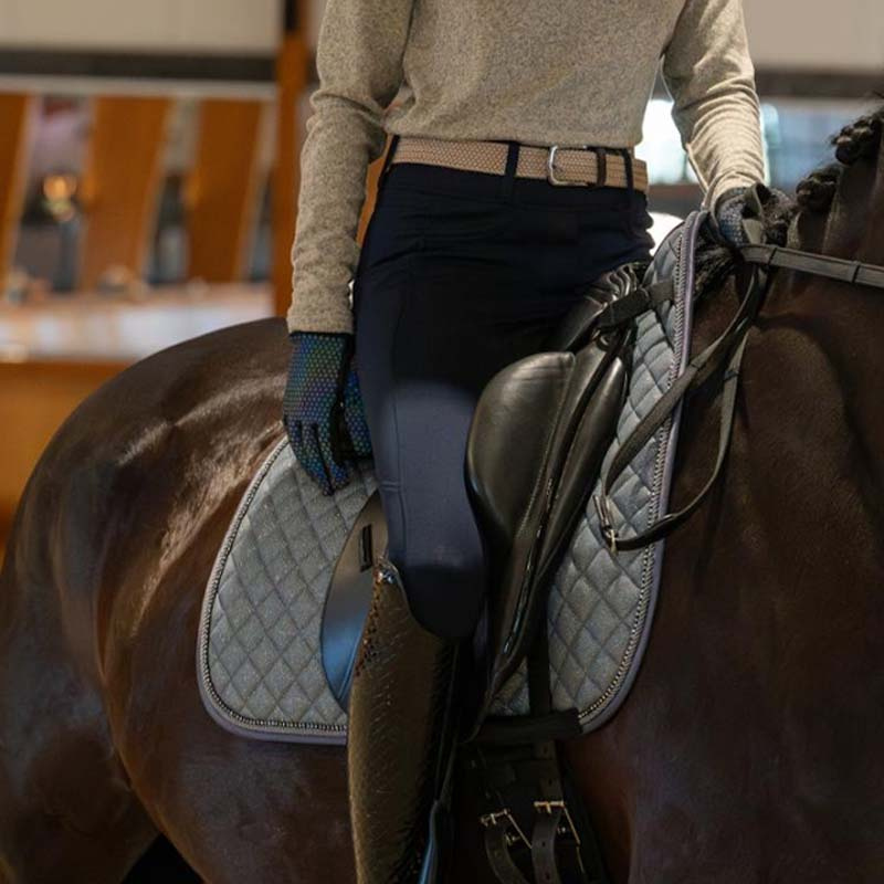 Reithandschuhe Saline Reflective Schwarz