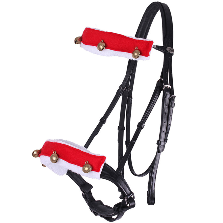 Nasenfell Christmas Bells 2er-Pack Rot/Weiß