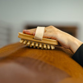 Massagebürste Träknoppar Braun Massagebürste Träknoppar Braun