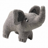 Hundespielzeug Eiby Elefant Wolle Grau