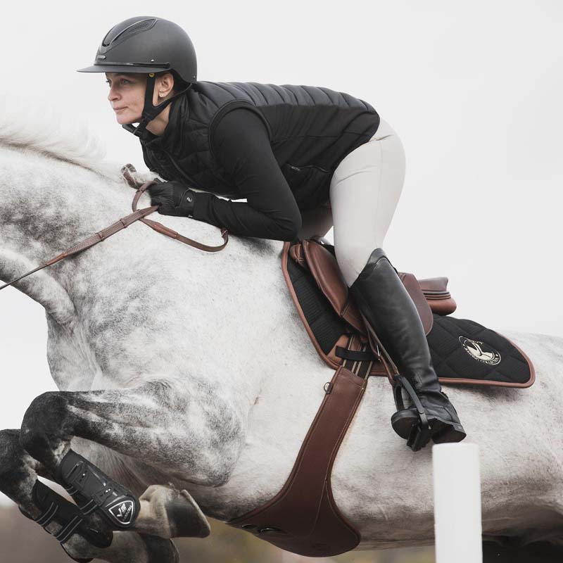 Schabracke Waffle Texture Schwarz