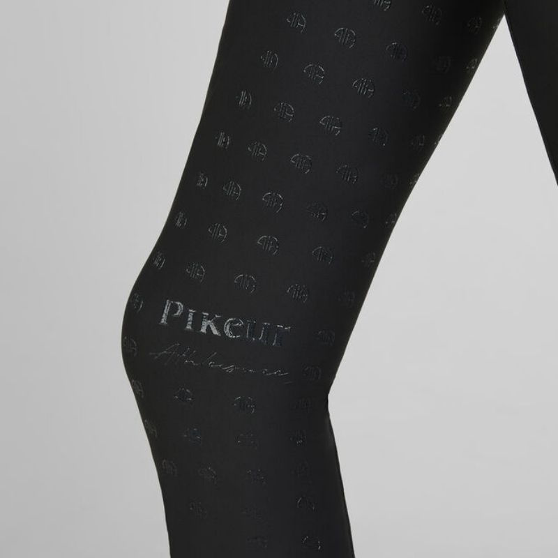 Reitleggings Kinder/Junior Lilith SD Full Grip Schwarz