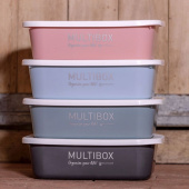 Multibox mit Deckel 3L Rosa Multibox mit Deckel 3L Rosa