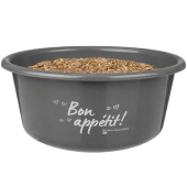 Futterschüssel mit Deckel 5L Grau Futterschüssel mit Deckel 5L Grau