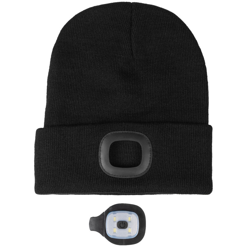 Mütze mit Lampe Honey Schwarz