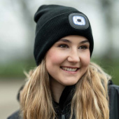 Mütze mit Lampe Honey Schwarz Mütze mit Lampe Honey Schwarz