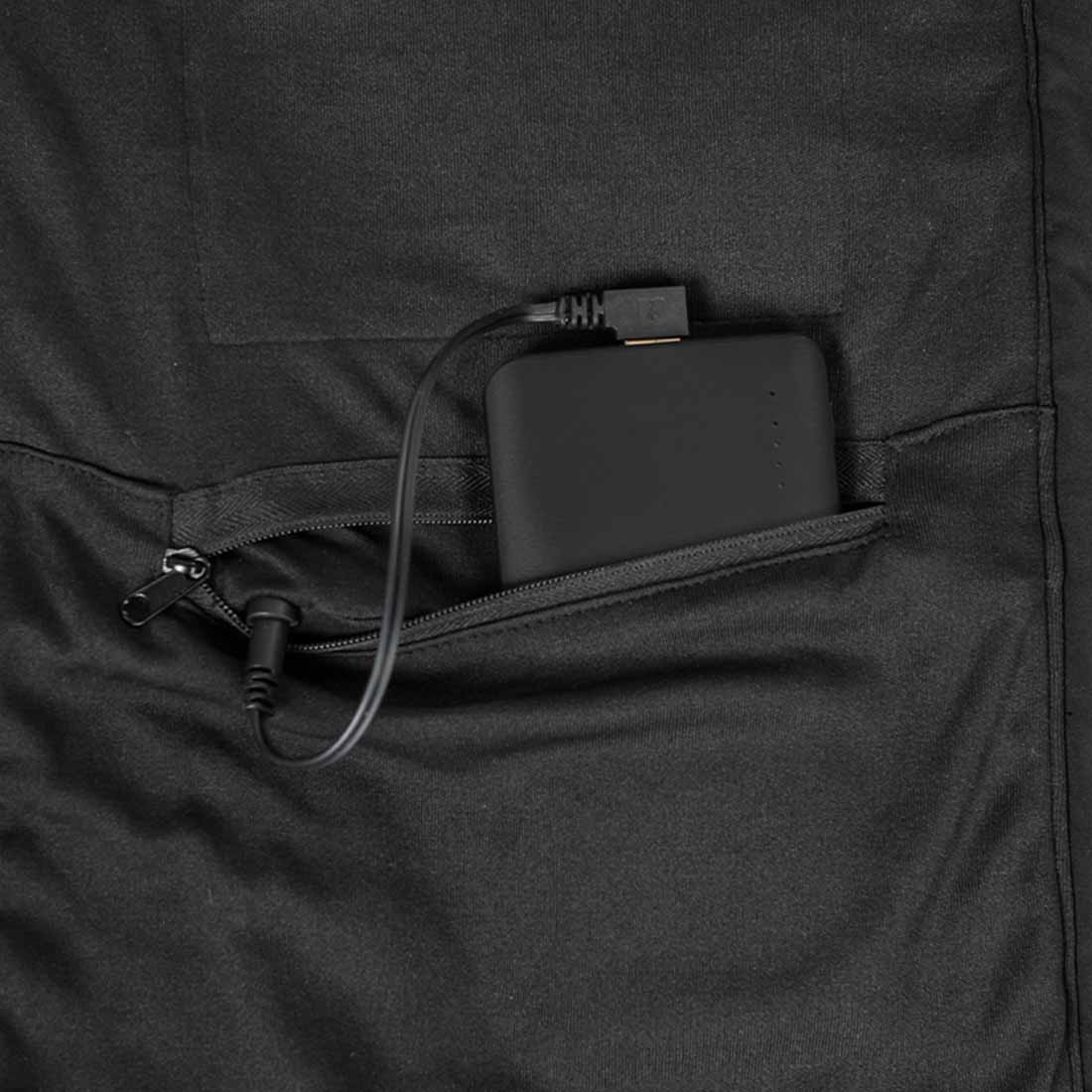 Puffervest Katla mit Heizung Schwarz