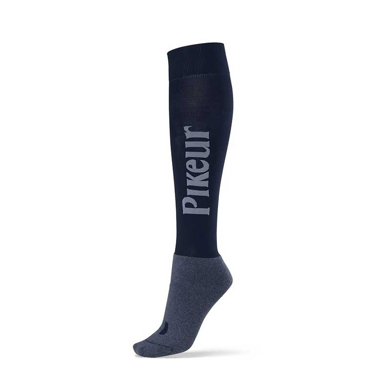 Reitsocken Logo Marineblau