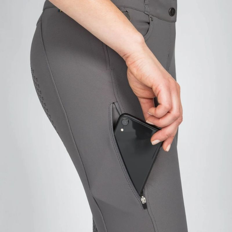 Reithose Julia Knee Grip Grau