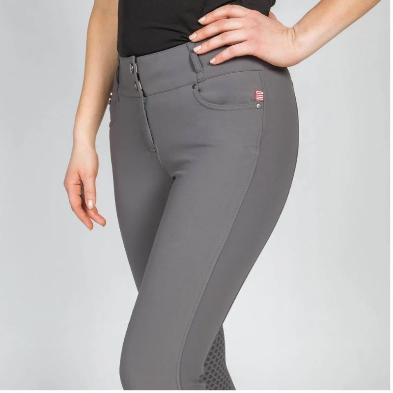 Reithose Julia Full Grip Grau