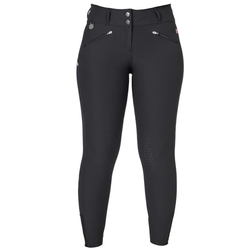 Reithose Katie Knee Grip Schwarz