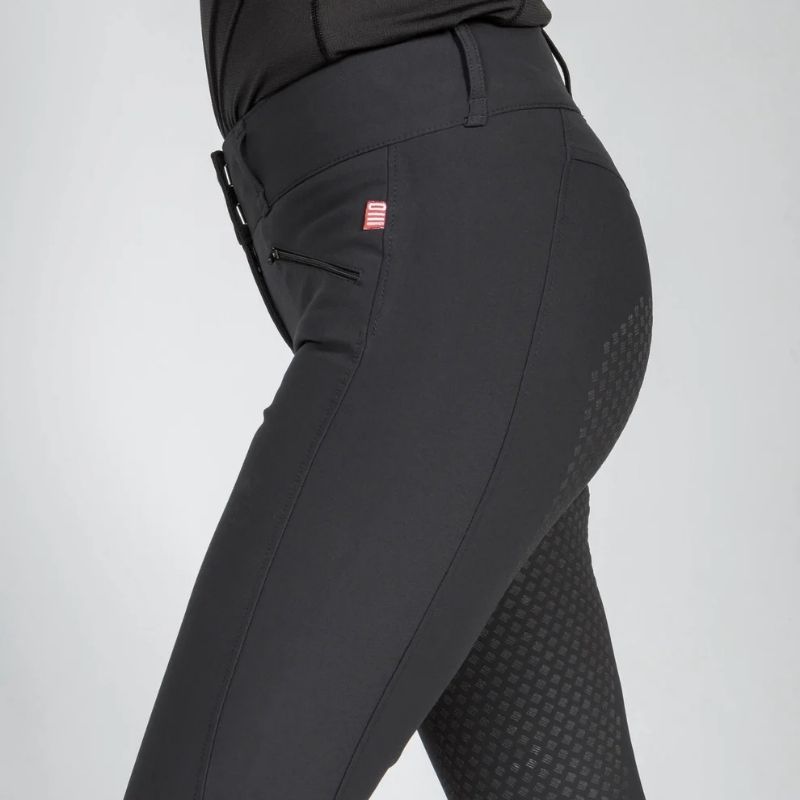 Reithose Katie Full Grip Schwarz