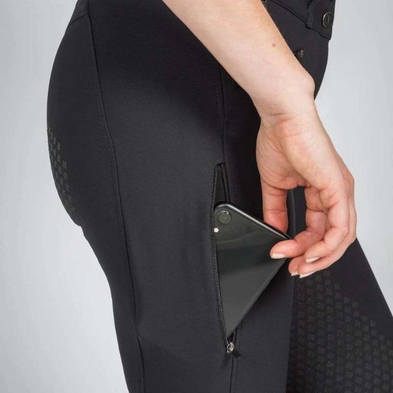 Reithose Katie Full Grip Schwarz
