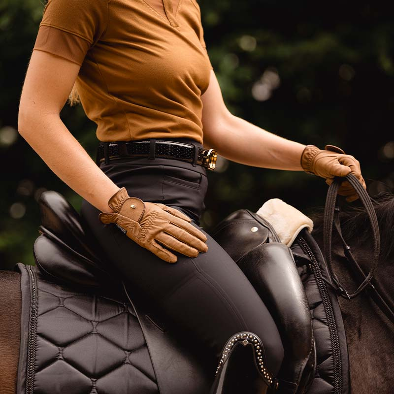 Reithandschuhe Roeck-Grip Hellbraun