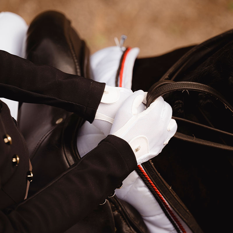 Reithandschuhe Roeck-Grip Lite Weiß