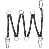 Aufhängeseil mit Ringen Flexible Schwarz Aufhängeseil mit Ringen Flexible Schwarz