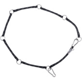 Aufhängeseil mit Ringen Flexible Schwarz Aufhängeseil mit Ringen Flexible Schwarz