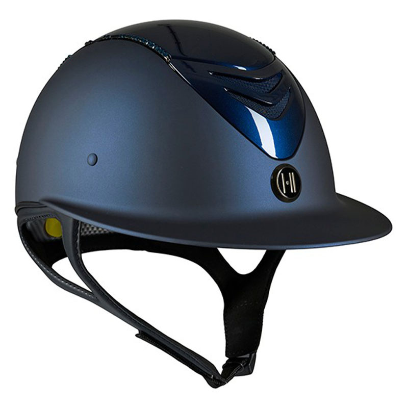 Reithelm Mips Avance Glänzendes Top Swarovski Schwarz