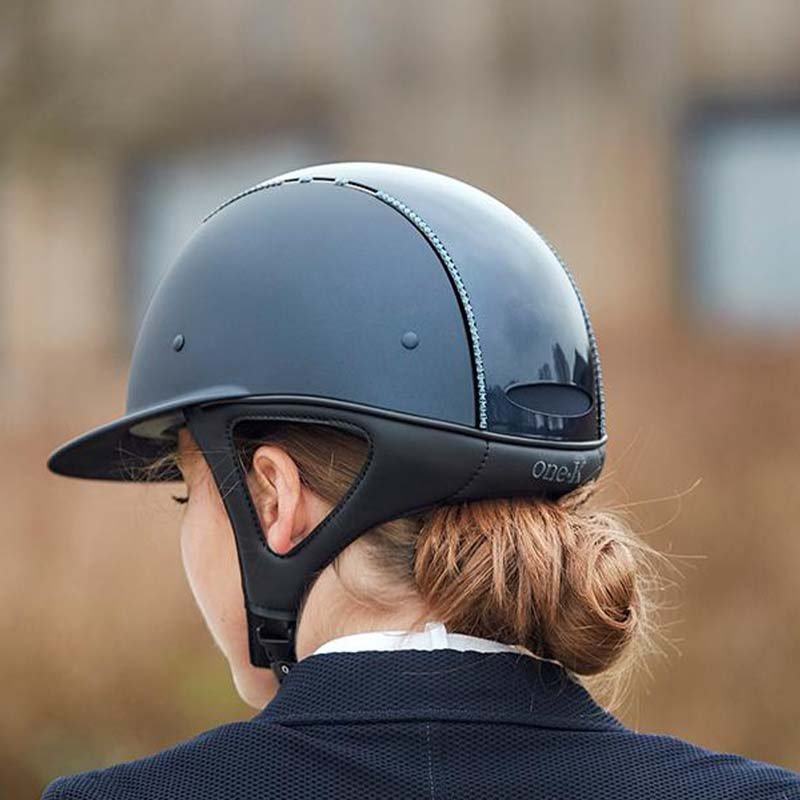 Reithelm Mips Avance Glänzendes Top Swarovski Schwarz