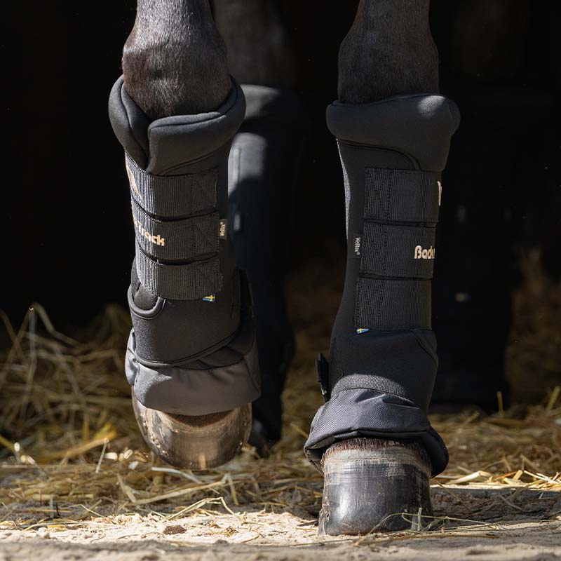 Stallgamaschen Royal Quick Wraps Deluxe Schwarz/Schwarz