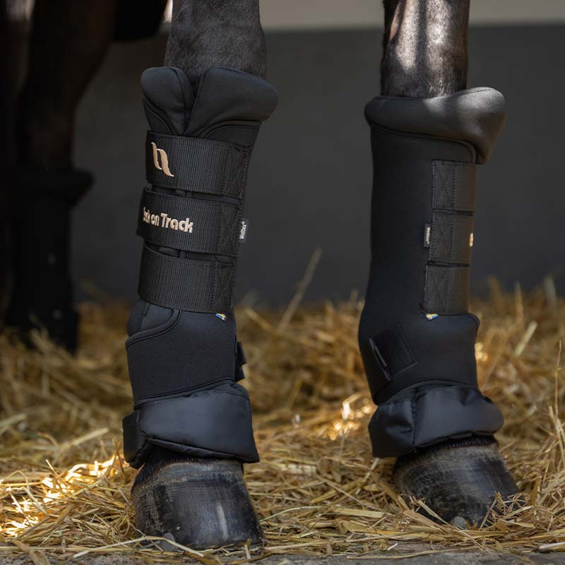 Stallgamaschen Royal Quick Wraps Deluxe Schwarz/Schwarz