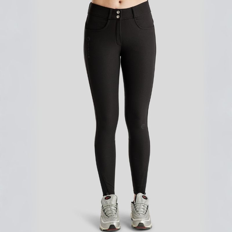 Reithose Megan Yati Full Grip Schwarz