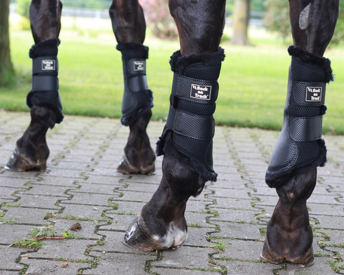 Gamaschen 3D mesh mit Kunstfell