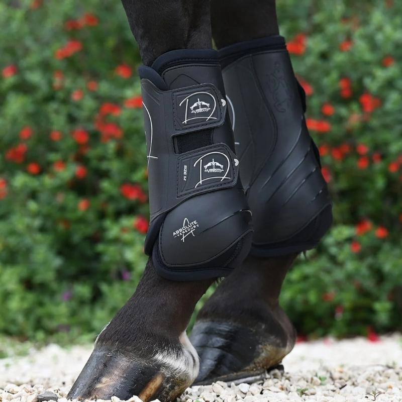 Dressurgamaschen Absolute Front Klettverschluss Schwarz