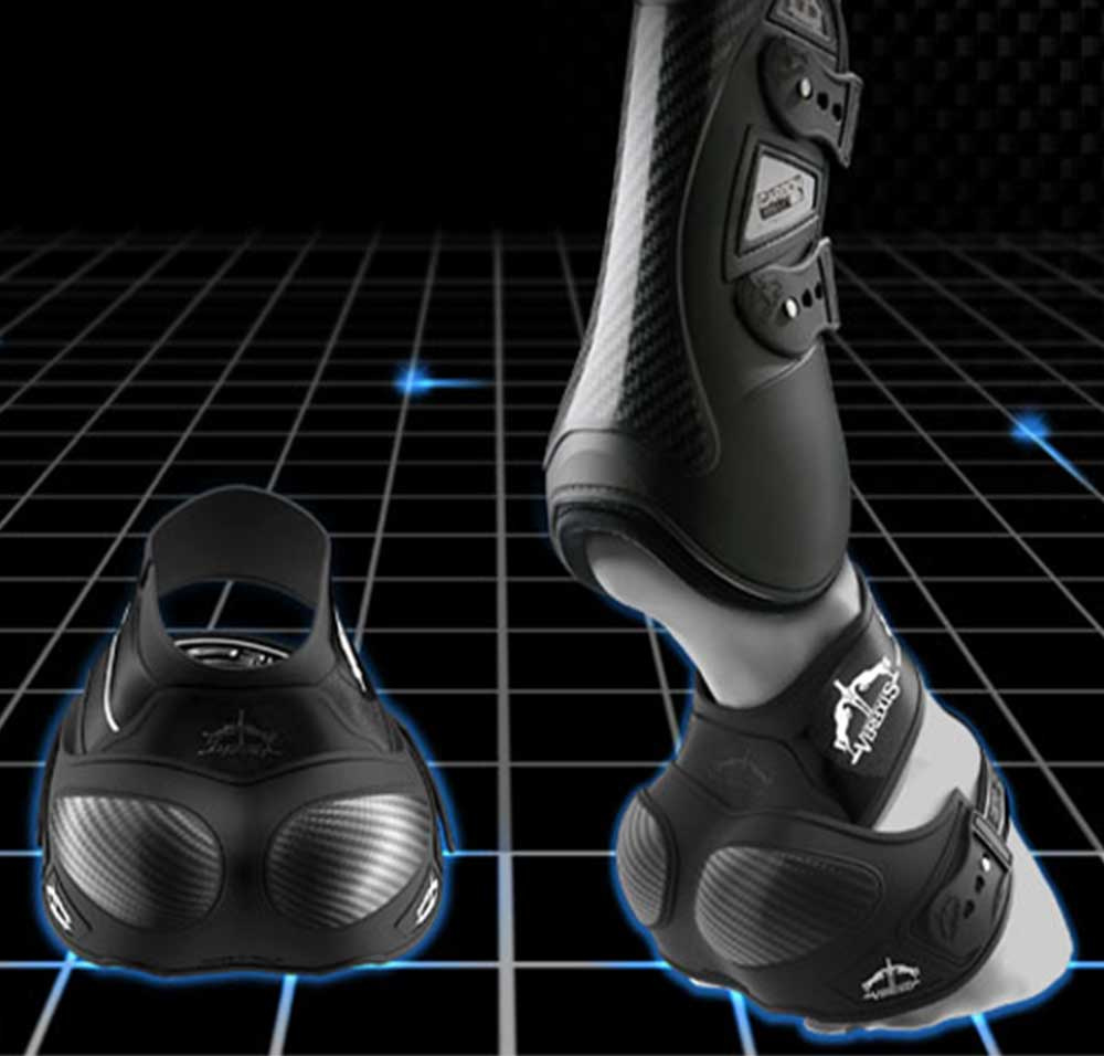 Hufglocken Carbon Shield Schwarz