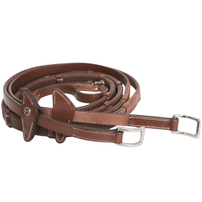 Gummizügel mit Stoppern Eccelente Buckle Loop Braun