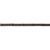 Lederzügel mit Stoppern Dunkelbraun/Silber Lederzügel mit Stoppern Dunkelbraun/Silber