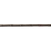 Lederzügel mit Stoppern Chocolate/Silber Lederzügel mit Stoppern Chocolate/Silber