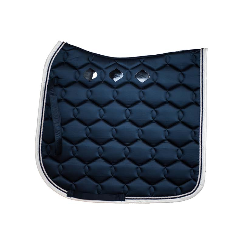 Dressurschabracken Glänzende Welle Marineblau