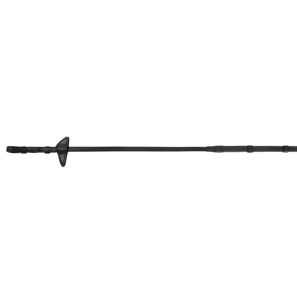 Gummizügel mit Stoppern Selected Schwarz/Silber