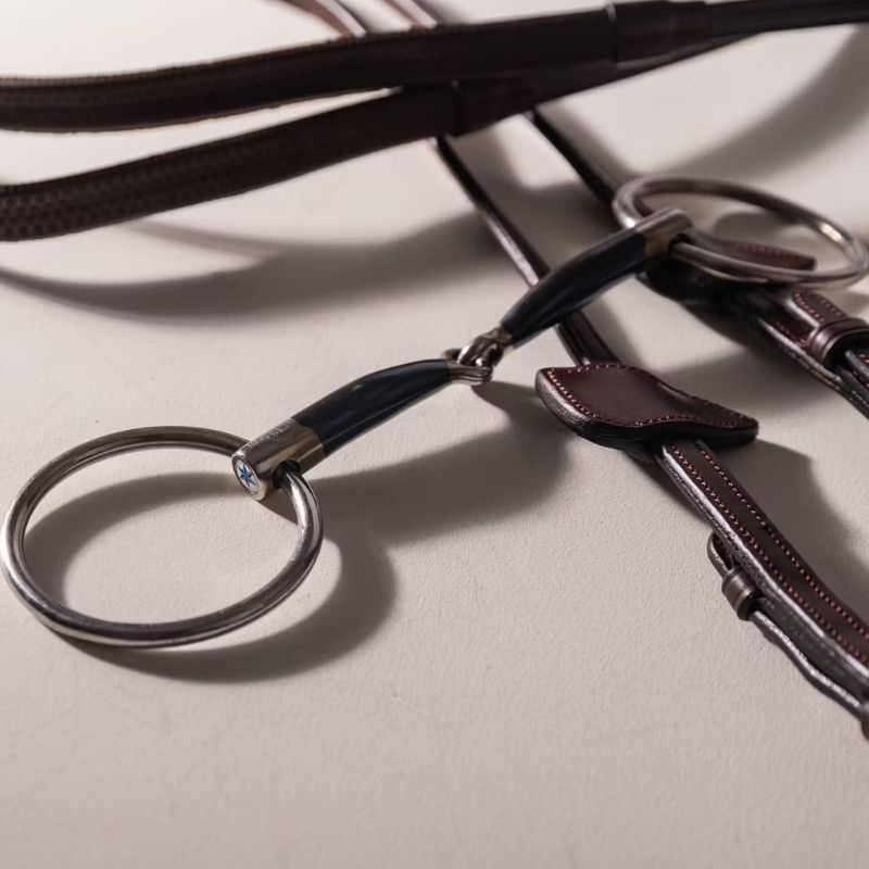 Einfach gebrochenes Trensengebiss mit losen Ringen Sweet Iron 14mm