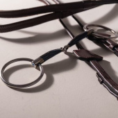 Einfach gebrochenes Trensengebiss mit losen Ringen Sweet Iron 14mm Einfach gebrochenes Trensengebiss mit losen Ringen Sweet Iron 14mm