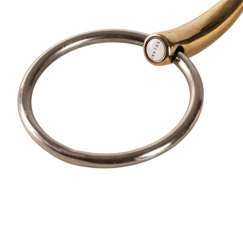 Einfach gebrochenes Trensengebiss mit losen Ringen Sweet Copper 14mm