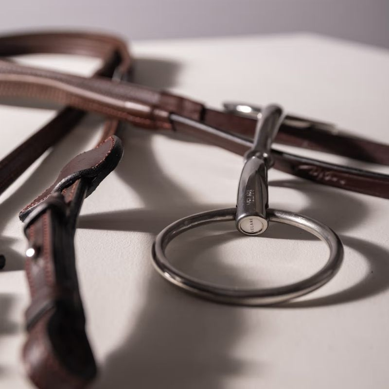 Einfach gebrochenes Trensengebiss mit losen Ringen Stainless Steel 16mm