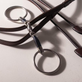 Doppelt gebrochenes Trensengebiss mit losen Ringen Sweet Iron 14mm Doppelt gebrochenes Trensengebiss mit losen Ringen Sweet Iron 14mm