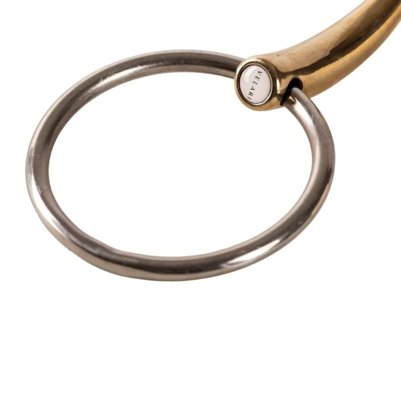 Doppelt gebrochenes Trensengebiss mit losen Ringen Sweet Copper 16mm