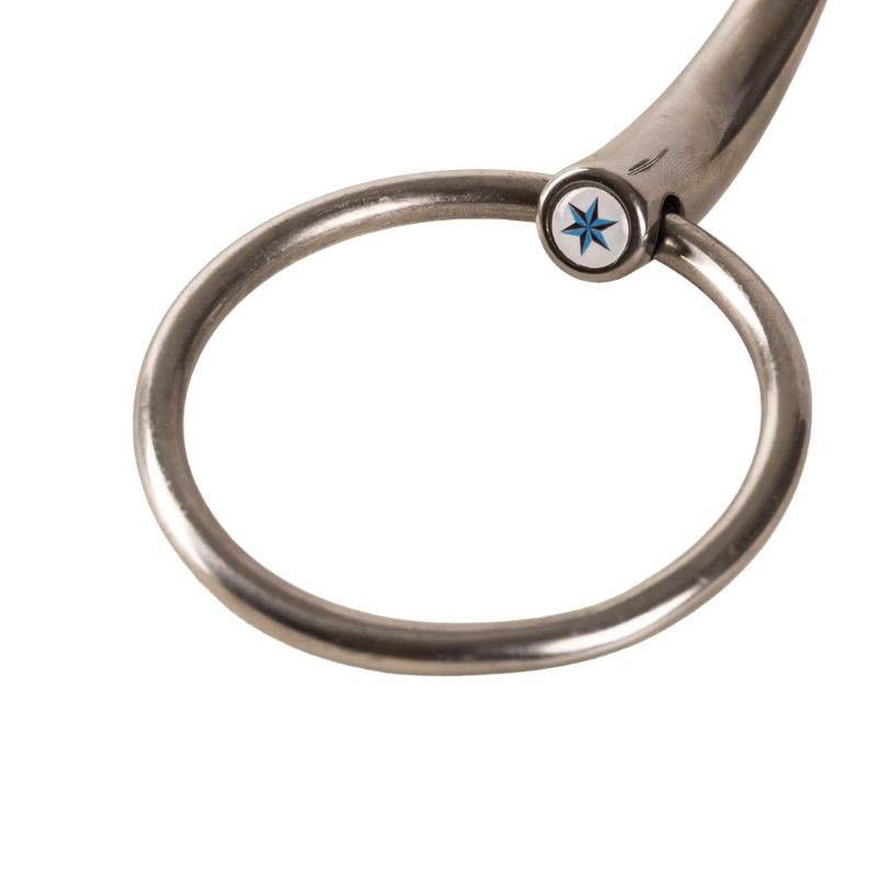 Doppelt gebrochenes Trensengebiss mit losen Ringen Stainless Steel 16mm