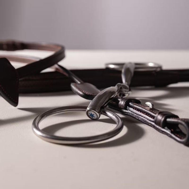 Doppelt gebrochenes Trensengebiss mit losen Ringen Stainless Steel 16mm