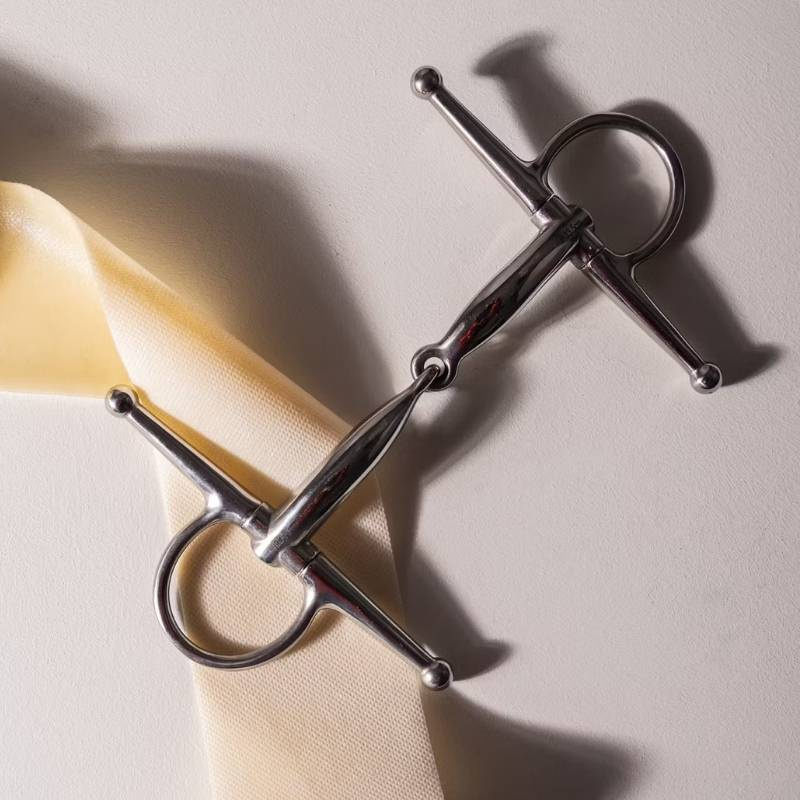 Full Cheek Gebiss Einfach gebrochenes Stainless Steel 14mm