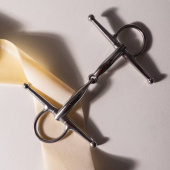 Full Cheek Gebiss Einfach gebrochenes Stainless Steel 16mm Full Cheek Gebiss Einfach gebrochenes Stainless Steel 16mm